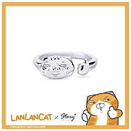 【客製品】STORY 故事銀飾 -白爛貓蛇麼攏賀系列-很讚的純銀戒指 國際圍#13(需14個工作天)
