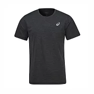 Asics 短袖t恤 [2033B833-001] 男女 T恤 運動上衣 休閒短袖 黑 亞版 XL 黑