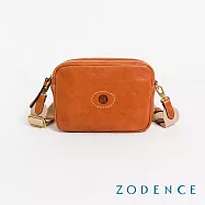 ZODENCE HAN義大利植鞣革方型斜背小包 經典駝