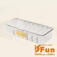 【iSFun】辦公收納*充電線耳機手機多功能抽屜桌面收納盒/ 透明白