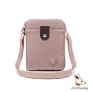 B.S.D.S冰山袋鼠 - 時光旅人 - 知性直立三層斜背小包【B129-6C】 奶茶杏