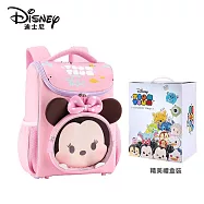 Disney造型多功能書包附迪士尼彩盒 粉/米妮