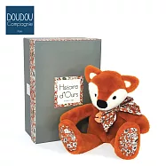 法國【Doudou】布偶抱抱好夥伴25cm 碎花紅狐