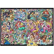 Tenyo拼圖 300片 迪士尼公主彩繪玻璃