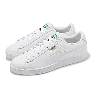Puma 休閒鞋 Basket Classic XXI 男鞋 女鞋 白 皮革 全白 小白鞋 情侶鞋 37492301 25.5cm WHITE/WHITE