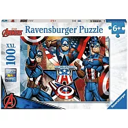 德國Ravensburger維寶拼圖 迪士尼 漫威美國隊長 (100P)