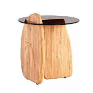 【YMY.VOGUE】GIMEI系列-Nebulite 邊几(榆木 + 金茶色)