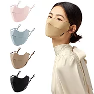 超值2入組!! 水漾氣質款 涼感無痕口罩 ZCHUIEN 防曬口罩 保護眼角 騎車 自行車 登山 運動 旅遊 戶外 高爾夫 逛街 立體剪裁 清爽透氣防塵口罩 摩卡棕X2