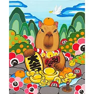 【玲廊滿藝】Ms.zha 查沛彤-maneki-neko《大吉大利》27x22cm