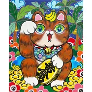 【玲廊滿藝】Ms.zha 查沛彤-maneki-neko《賀成交》22x27cm