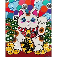 【玲廊滿藝】Ms.zha 查沛彤-maneki-neko《金萬兩》27x22cm