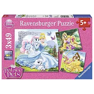 德國Ravensburger維寶拼圖 迪士尼公主三入組 (3*49P)