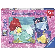 德國Ravensburger維寶拼圖 迪士尼公主2 (3*49片)
