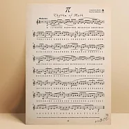 【賽先生科學工廠】A4數學Pi圓周率3.14之歌海報