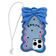 【Candies】iPhone 16 Pro Max - 緞帶蝴蝶結手機殼(藍)