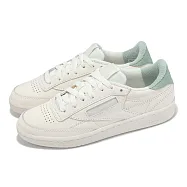 Reebok 休閒鞋 Club C 85 Vintage 女鞋 米白 綠 40週年紀念 小白鞋 復古 100209059 24cm BEIGE/GREEN