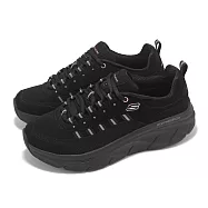 Skechers 休閒鞋 D Lux Walker 2.0 女鞋 黑 玫瑰金 厚底 運動鞋 150106BKRG 25.5cm BLACK/ROSE