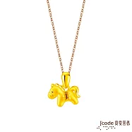 J&rsquo;code真愛密碼金飾 白沙屯 報馬仔硬金墜子-小 送紅繩