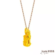 J&rsquo;code真愛密碼金飾 白沙屯 迷你貔貅硬金墜子 送紅繩