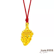 J&rsquo;code真愛密碼金飾 白沙屯 金好命奶瓶媽祖硬金墜子 送紅繩