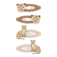 英國Mimi & Lula SS25_歡樂動物_慵懶花豹滴答夾4入