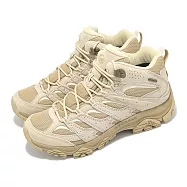 Merrell 登山鞋 Moab 3 Mid WP 男鞋 米白 卡其 防潑水 中筒 黃金大底 山系 戶外鞋 ML038193 26cm LATTE