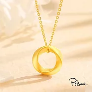 【Prisme Gold】莫比烏斯圓環黃金項鍊 (金重：約0.05錢&plusmn;0.02)