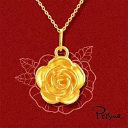 【Prisme Gold】Rose 玫瑰情緣黃金項鍊 (金重0.07錢&plusmn;0.03)