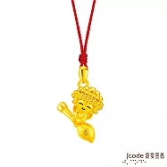 J&rsquo;code真愛密碼金飾 白沙屯 金榜題名媽祖硬金墜子 送紅繩