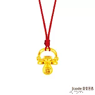 J&rsquo;code真愛密碼金飾 白沙屯 媽祖金奶嘴硬金墜子 送紅繩