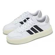 adidas 休閒鞋 Litecourt W 女鞋 白 黑 小白鞋 皮革 復古 百搭 愛迪達 JI2162 25.5cm WHITE/BLACK