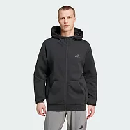 ADIDAS D4T FULL-ZIP HO 男連帽外套-IY1131 L 黑色