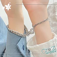 【伊飾童話】歐風簡約 個性創意磁吸設計愛心情侶手鍊組