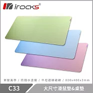 i-Rocks 艾芮克 C33 大尺寸滑鼠墊&桌墊 極光藍漸層
