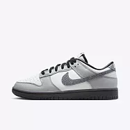 Nike W Dunk Low LX [HQ3462-191] 女 休閒鞋 運動 經典 復古 低筒 細閃晶鑽 灰白 21.5cm 白/灰