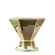 【上手家居】六角陶瓷咖啡杯-170ml(咖啡杯/陶瓷馬克杯/拿鐵杯/咖啡杯組/咖啡馬克杯) 釉綠170ml