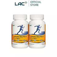 【LAC利維喜】2入組 敏力捷Xtra四合一食品錠90錠(葡萄糖胺/軟骨素/MSM/三效固敏捷)