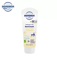 德國【珊諾sanosan】Baby防曬水潤乳霜SPF50+