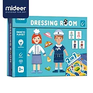 《MiDeer》-- 二合一遊戲磁鐵書-試衣間 ☆