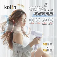 【歌林Kolin】負離子高速吹風機 白色