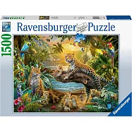 德國Ravensburger維寶拼圖 叢林裡的花豹(1500P)