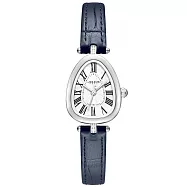 JULIUS 聚利時 赫斯提亞 復古橢圓母貝腕錶 JA-1526 (21.5X34.5mm) 午夜藍