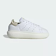 Adidas Stan Smith PF W [IF7005] 女 運動休閒鞋 經典 復古 厚底 三葉草 白 香檳金 24.5cm 白/金