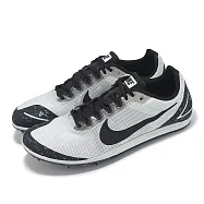 Nike 田徑鞋 Air Zoom Rival D 10 男鞋 白 黑 釘鞋 緩震 運動鞋 907566-002 27cm SILVER/BLACK