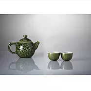 《乾唐軒活瓷》 勢在必得茶具組 / 綠釉 / 一壺+六杯 綠釉