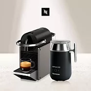 【Nespresso】膠囊咖啡機 Pixie 極致鈦 Barista咖啡大師調理機 組合
