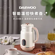 【DAEWOO韓國大宇】復古雙層防燙智能溫控快煮壺1.5L DW-KT2615