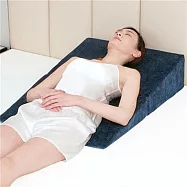 靠枕三角靠枕 斜坡枕 三角枕 胃食管反流防斜坡墊 反酸防枕頭 床頭抬高墊 術後護理斜坡床墊 藏青色(不含枕頭)