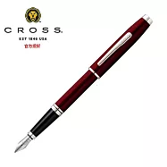 CROSS 高雲系列 藍琺瑯白夾/紅琺瑯白夾 鋼筆 AT0666-9FS/AT0666-10FS 紅琺瑯白夾