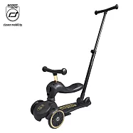 奧地利【Scoot&Ride】Kick1 Push&Go滑步滑板車-黑金